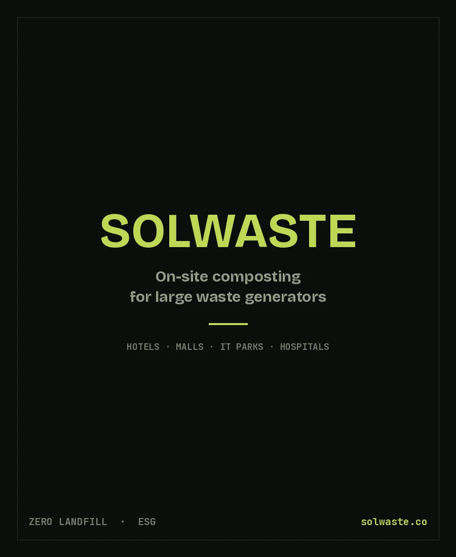 SOLWASTE brand cover — a social media and web project by SOCIOTIZE